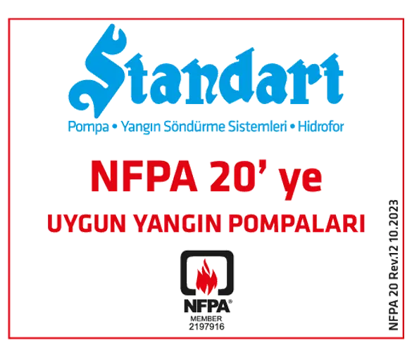NFPA 20' ye Uygun Yangın Pompaları